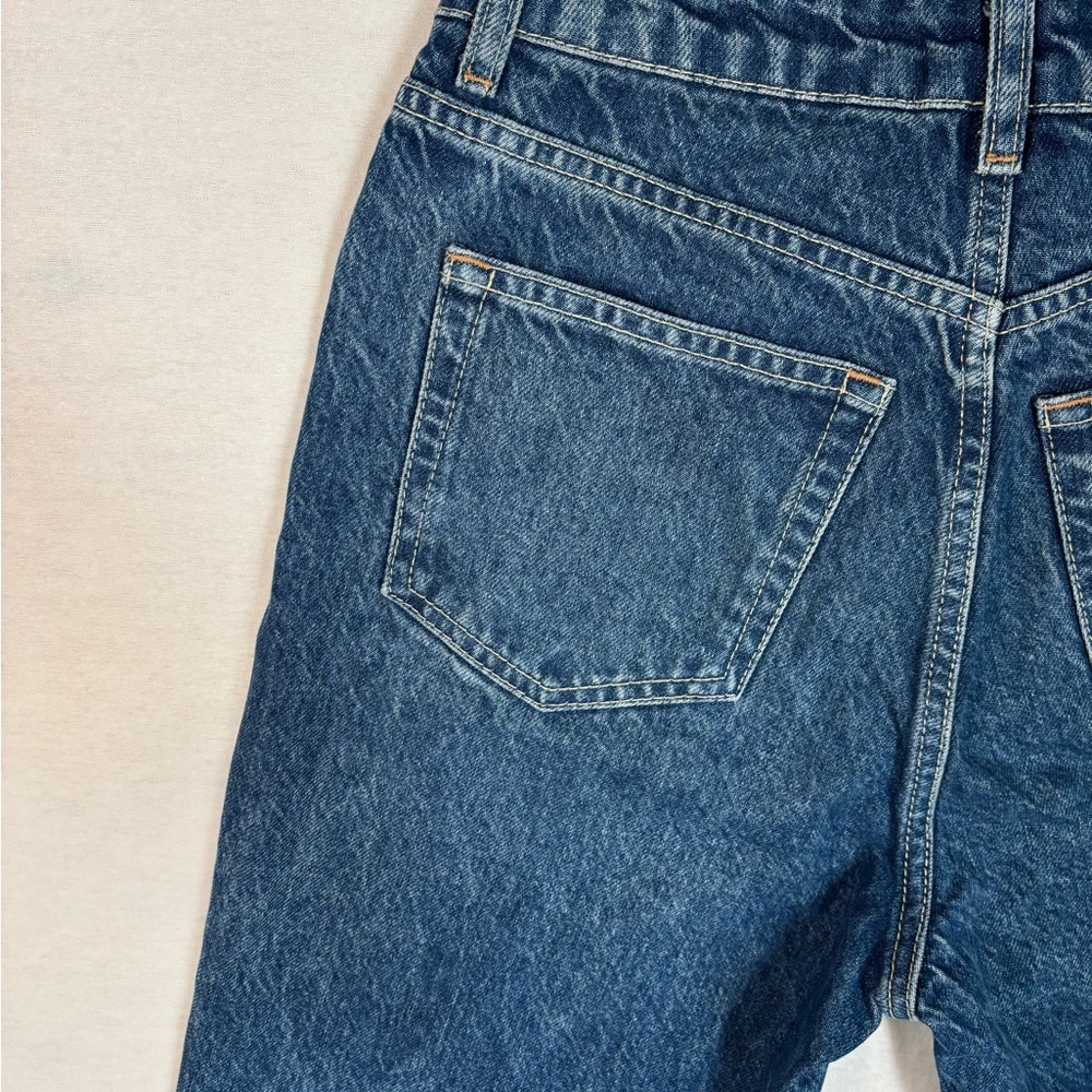 Reformation Cynthia High Rise Straight Jeans Womens Sz 26 Button Fly Blue Denim - Picture 11 of 15